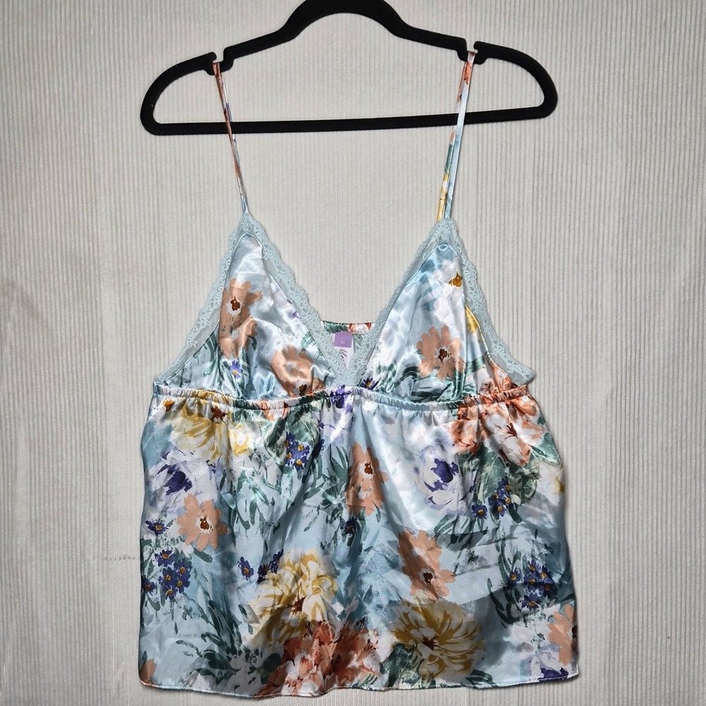 Women's Lilac + London Satin Chemise Size XL
